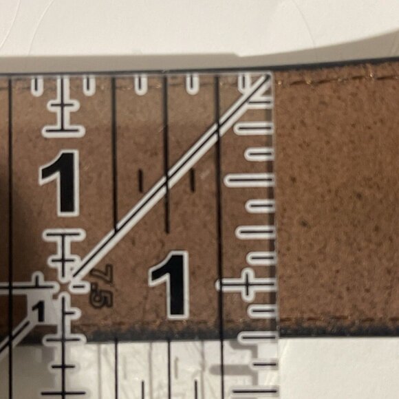 Tommy Hilfiger cowhide buffalo leather brass buckle canvas nautical belt 32/80 - Picture 9 of 16